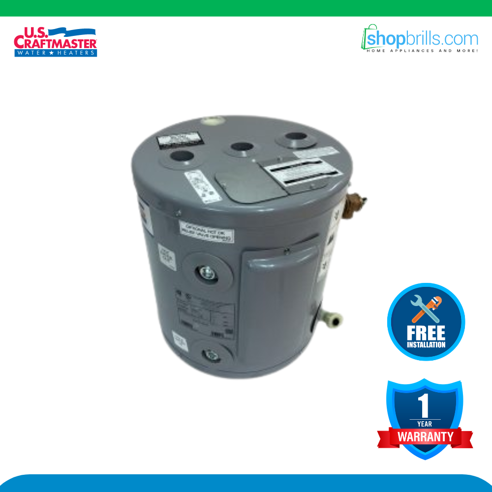 US CRAFTMASTER E1F6US020V Electric Storage Water Heater (Grey